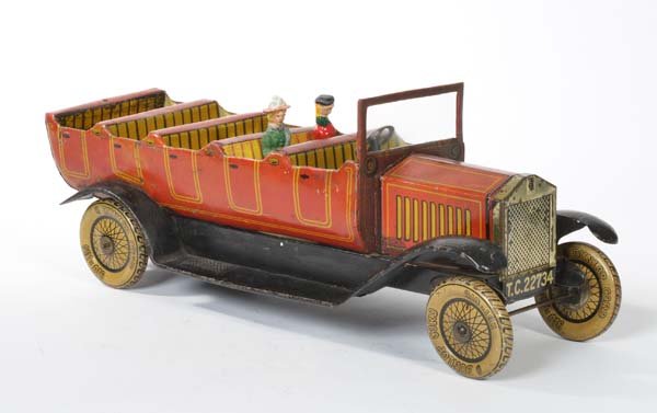 Tipp&Co, Bus: Tipp&Co, Bus, Germany pw, tin, cw ok, paint d., 1 bench + steering wheel replaced, C 4