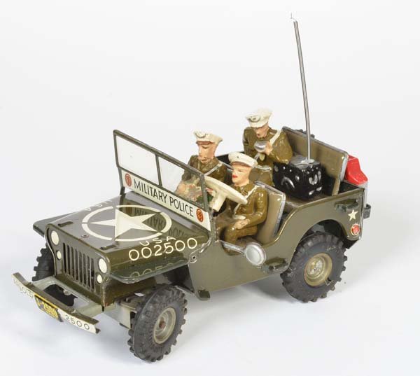 Arnold, Jeep mit 3 Figuren: Arnold, Jeep with 3 Figures, US Z. Germany, tin, cw