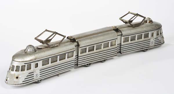 Joustra, Triebbahn: Joustra, Rail Car, France, gauge 0, bat. drive not checked, battery case cover missing, C 3-