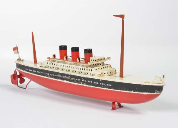 Kellermann ?, Dampfer: Kellermann ?, Steamer, Germany pw, tin, cw ok, paint d., masts replaced, min. refinished, C 2