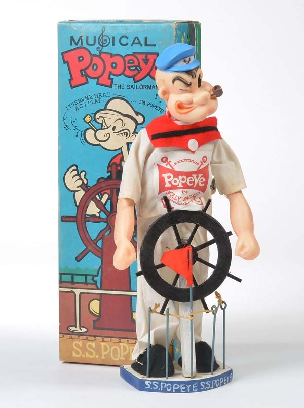 Woolnough, Musical Popeye: Woolnough, Musical Popeye, Japan, plastic, function ok, box C 1-2, C 1-