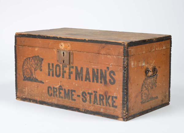Holzkiste mit Deckel ""Hoffmann's Creme Staerke" (1 of 1)