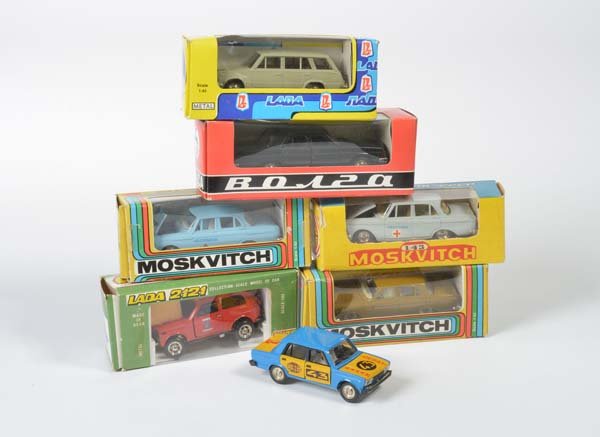 Moskvitch u.a., 7 Modellfahrzeuge (1 of 1)