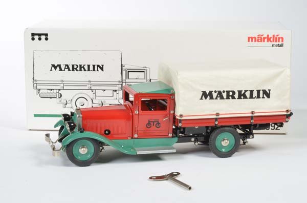 Marklin, Pritschenwagen: Marklin, Flatbed Truck, production from 1992, tin, cw ok, box C 1, C 1