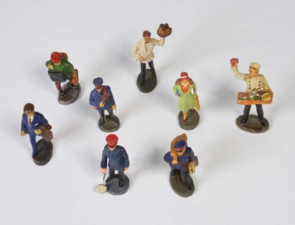 Elastolin, 8 Eisenbahnfiguren (1 of 1)