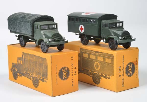 Siku, 3 T Allrad LKW V 95 + Militaer Krankenwagen V 138 (1 of 1)