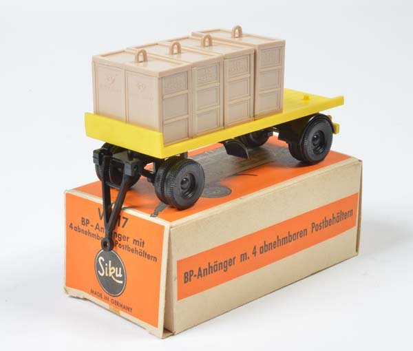 Siku, BP Anhaenger V 217  + 4 abnehmbare Postbehaelter (1 of 1)