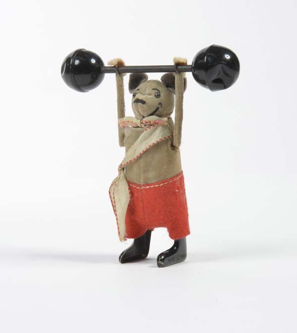 Schuco, Maus mit Hantel (1 of 1)