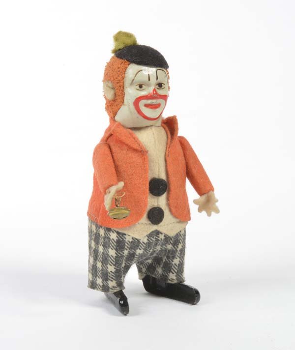 Schuco, Clown mit Schelle: Schuco, Clown with Rattle, Germany, cw ok, C 1-2