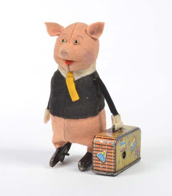 Schuco, Schweinchen mit Koffer (1 of 1)