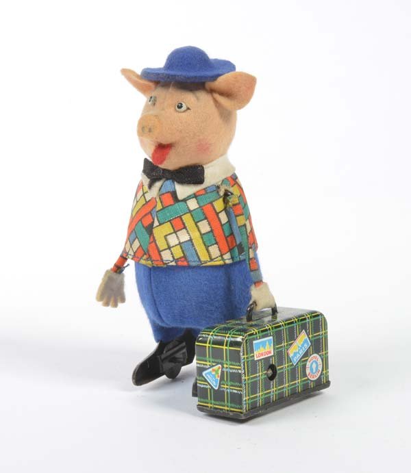 Schuco, Schweinchen mit Koffer (1 of 1)
