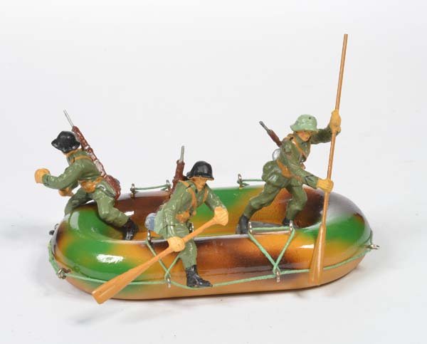 Elastolin, Schlauchboot mit Besatzung (1 of 1)