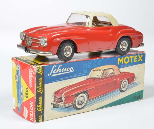 Schuco, Motex: Schuco, Motex, W.-Germany, tin, cw ok, min., paint d., box C 2-, C 2+