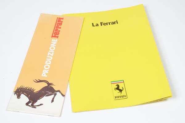 Ferrari Prospekte "Produzione" + "La Ferrari" (1 of 1)