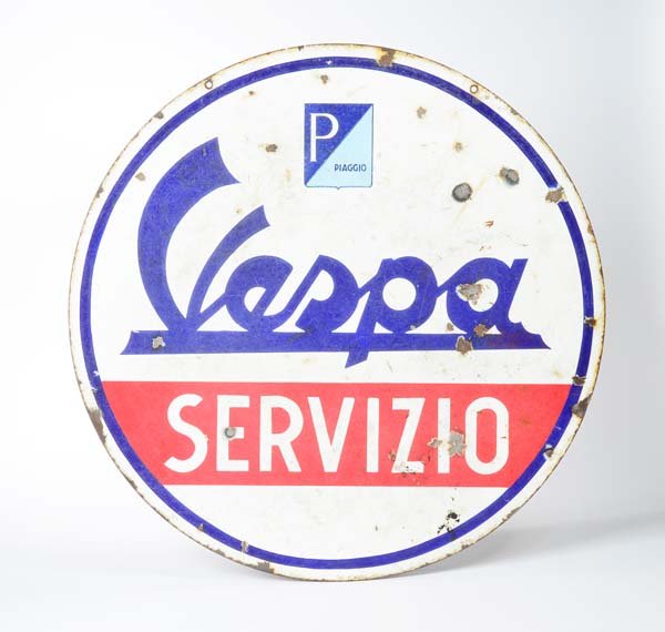 Emailleschild "Piaggio Vespa Servizio" (1 of 1)