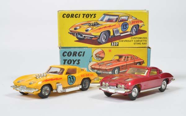 Corgi Toys, Chevrolet Corvette Sting Ray Nr. 337 + (1 of 1)