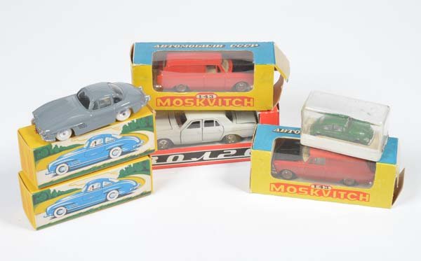 Moskvitch u.a., 6 Modellfahrzeuge (1 of 1)