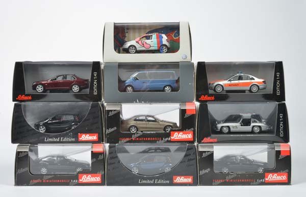 Schuco, 10x  Mercedes + Smart (1 of 1)