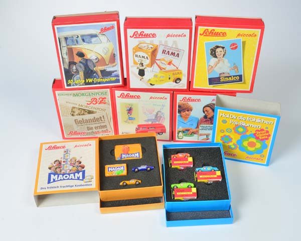 Schuco, 8  Piccolo Sets Werbemodelle (1 of 1)