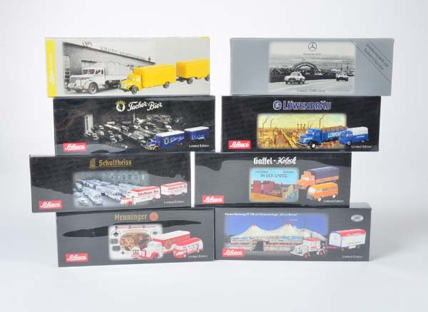 Schuco, 8  Piccolo Sets, meist  Brauereifahrzeuge (1 of 1)