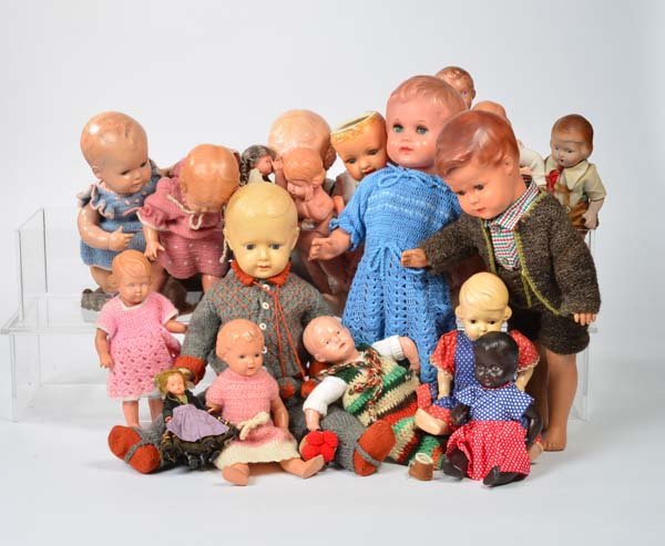 Konvolut Celluloid Puppen und Puppenteile (1 of 1)