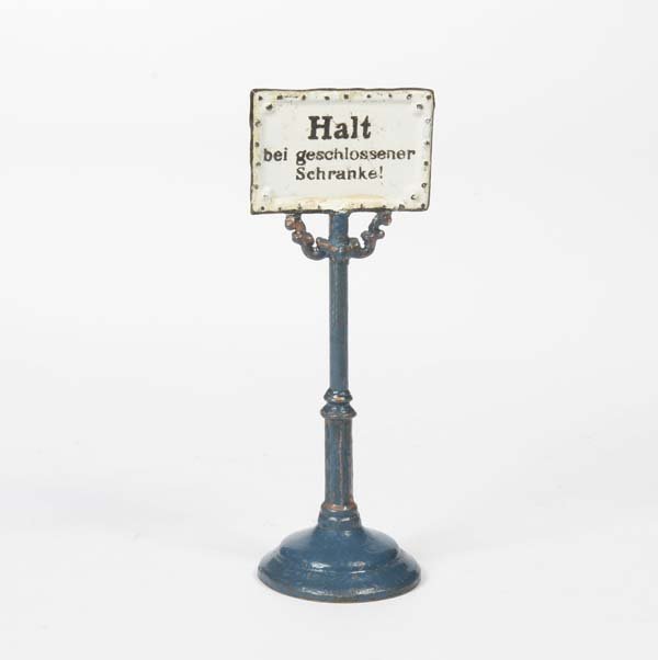 Marklin, "Halt" Schild: Marklin, Sign "Halt", tin, min. paint d., C 2