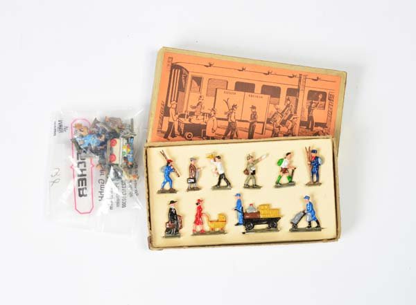 Marklin, Original Set mit 10 Eisenbahnfiguren + 9 lose (1 of 1)
