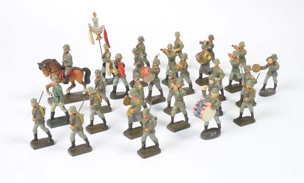 Lineol, Musikzug, 9 Marschierende + 1 Reiter (1 of 1)