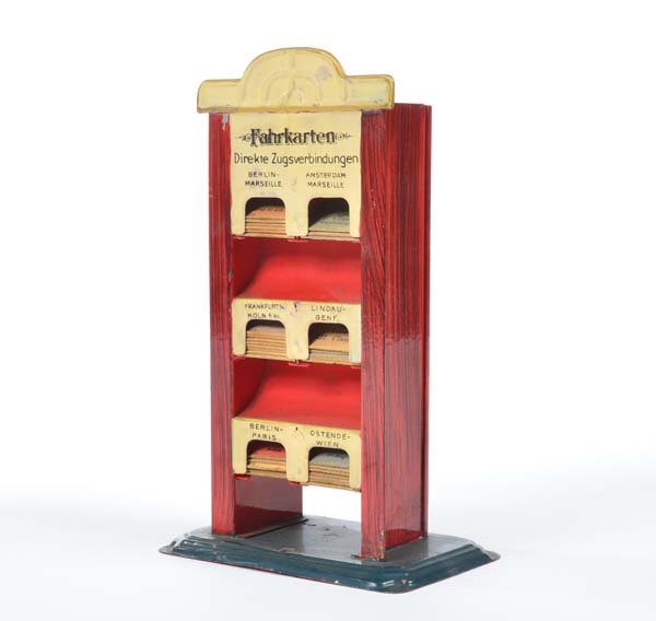 Bing, Fahrkartenschrank: Bing, Fahrkartenschrank, Germany VK, 18,5 cm hoch, Blech, teilw. LM, Z 2