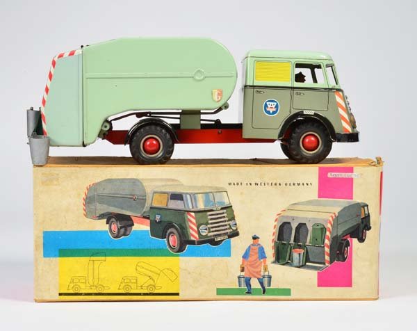 Arnold, DAF Muellwagen mit 3 Muelltonnen (1 of 1)