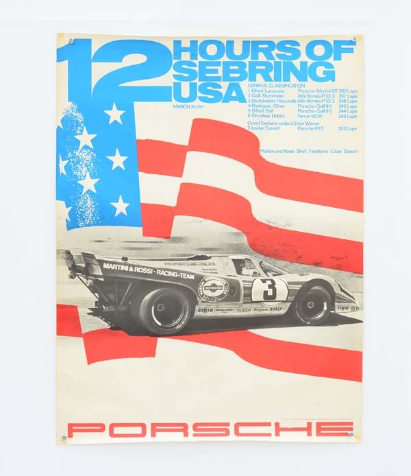 Plakat "Porsche Sebring" 1971 (1 of 1)