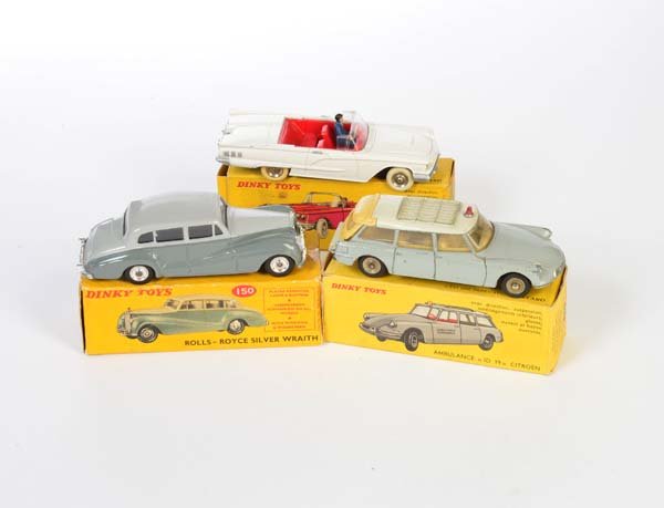 Dinky Toys, Rolls Royce, Thunderbird + Citroen (1 of 1)