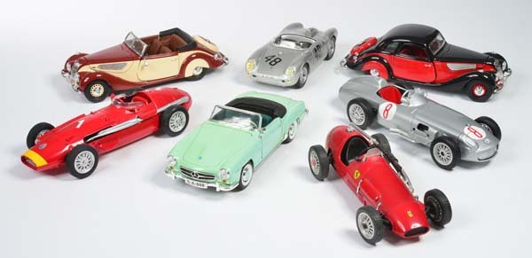 Konvolut Rennwagen, Limousinen, Mercedes Cabriolet (1 of 1)