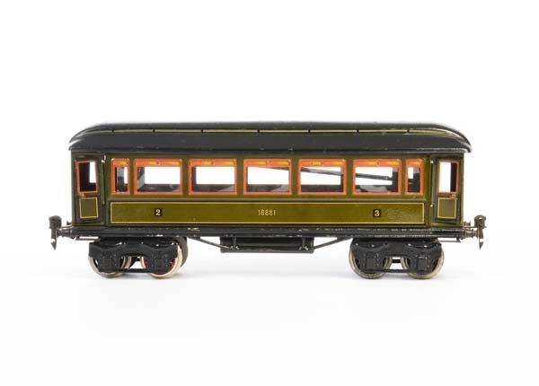 Marklin, 4 achsiger Personenwagen 18881: Marklin, 4 axle Passenger Car 18881, Germany pw, gauge 1, paint d., C 2-