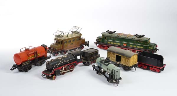 Bing u.a., Konvolut Triebwagen, Loks + Wagen (1 of 1)