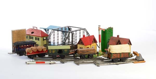 Bing u.a., Konvolut Eisenbahnteile + Zubehoer (1 of 1)