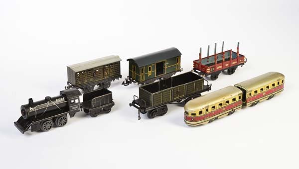 Kraus u.a., Triebwagen, Lok + 4 Wagen (1 of 1)