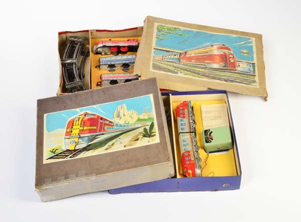 Distler, 2 Eisenbahnpackungen "Santa Fe" (1 of 1)