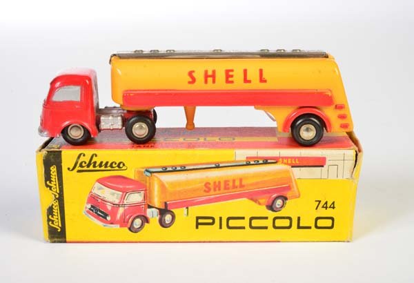 Schuco, Piccolo Tankwagen 744: Schuco, Piccolo Tankwagen 744, W.-Germany, 1:90, min. LM am Fuehrerhaus, Okt Z 1-, Z 1-