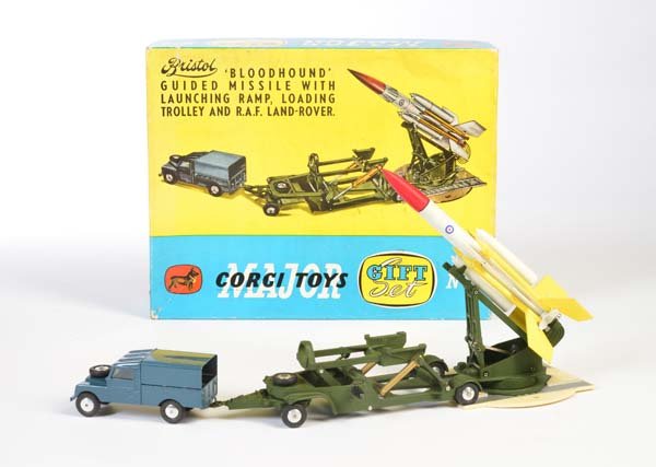 Corgi Toys, GS 4 RAF Landrover + Missile Platform (1 of 1)