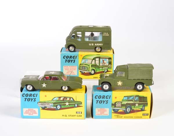 Corgi Toys, Army Field Kitchen + Landrover Weapons (1 of 1)