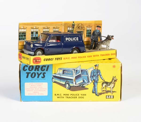 Corgi Toys, BMC Mini Police mit Diorama + (1 of 1)
