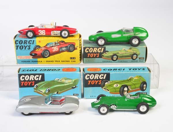 Corgi Toys, Ferrari  Racing Car, Lotus MK Eleven, BRM (1 of 1)