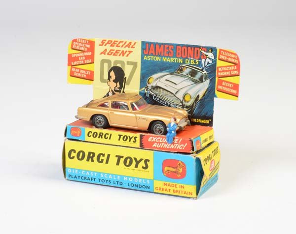 Corgi Toys, James Bond Aston Martin DB IV: Corgi Toys, James Bond Aston Martin DB IV, England, 1:43, Druckguss, Okt Z 1-, Z 1-