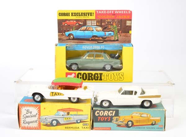 Corgi Toys, Studebaker "Golden Hawk", Bermuda Taxi + (1 of 1)