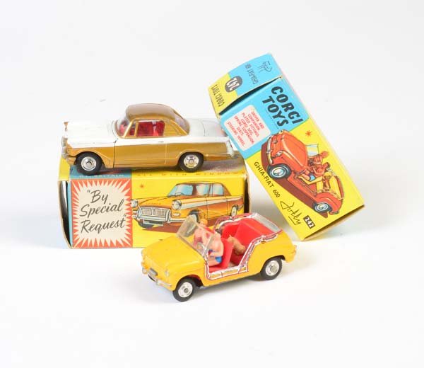 Corgi Toys, Ghia Fiat 600 + Triumph Herald Coupe (1 of 1)