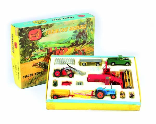Corgi Toys, GS 22 Grosses Agricult Set mit Maehdrescher (1 of 1)