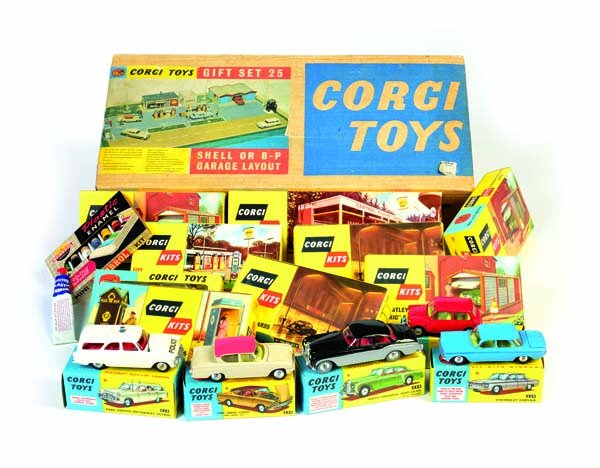 Corgi Toys, GS 25 Tankstellen Bausatz Geschenkset (1 of 1)