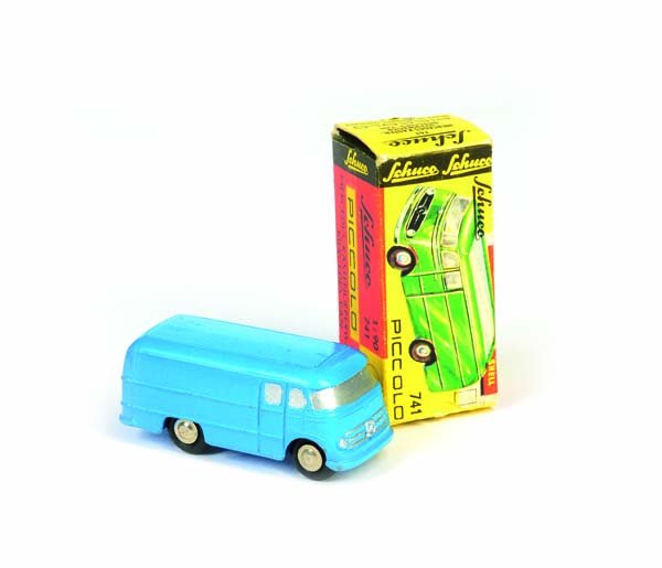 Schuco, Piccolo Mercedes Kastenwagen: Schuco, Piccolo Mercedes Van, W.-Germany, 1:90, diecast, box C 1, C 1-
