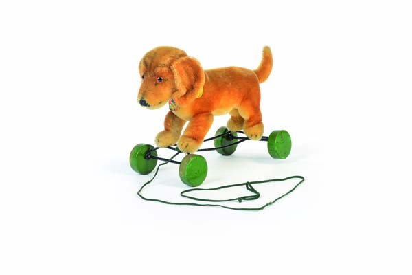 Steiff, Hund "Bazi" auf Rollen (1 of 1)